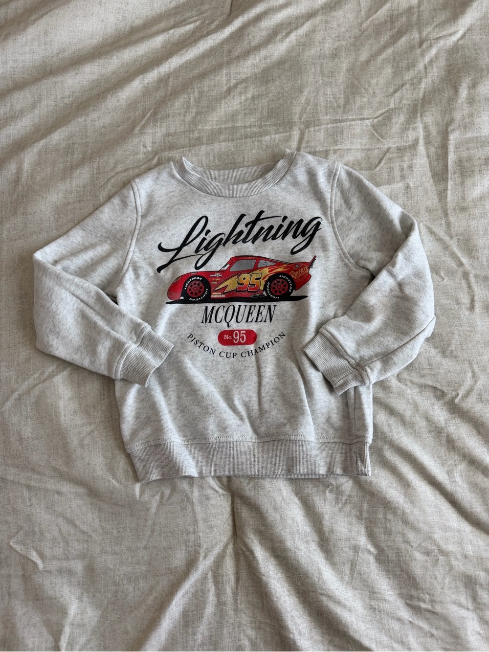 Disney Pixar Cars Lightning McQueen Kids Crewneck (5T)